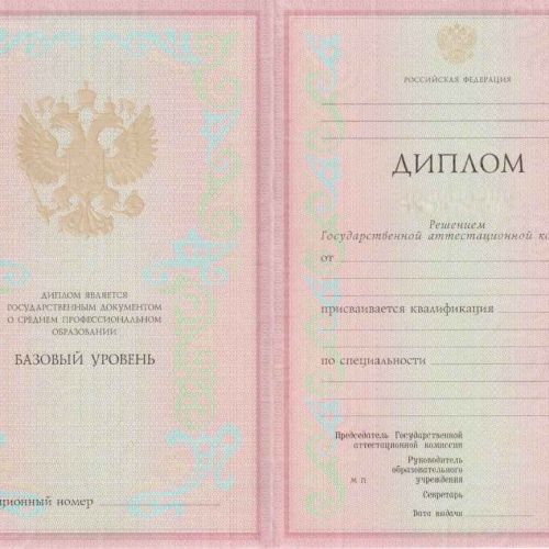 Диплом техникума 2002-2007